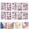 Usa Flag Tattoos Sticker for Body Decor 10 Sheets Waterproof Design