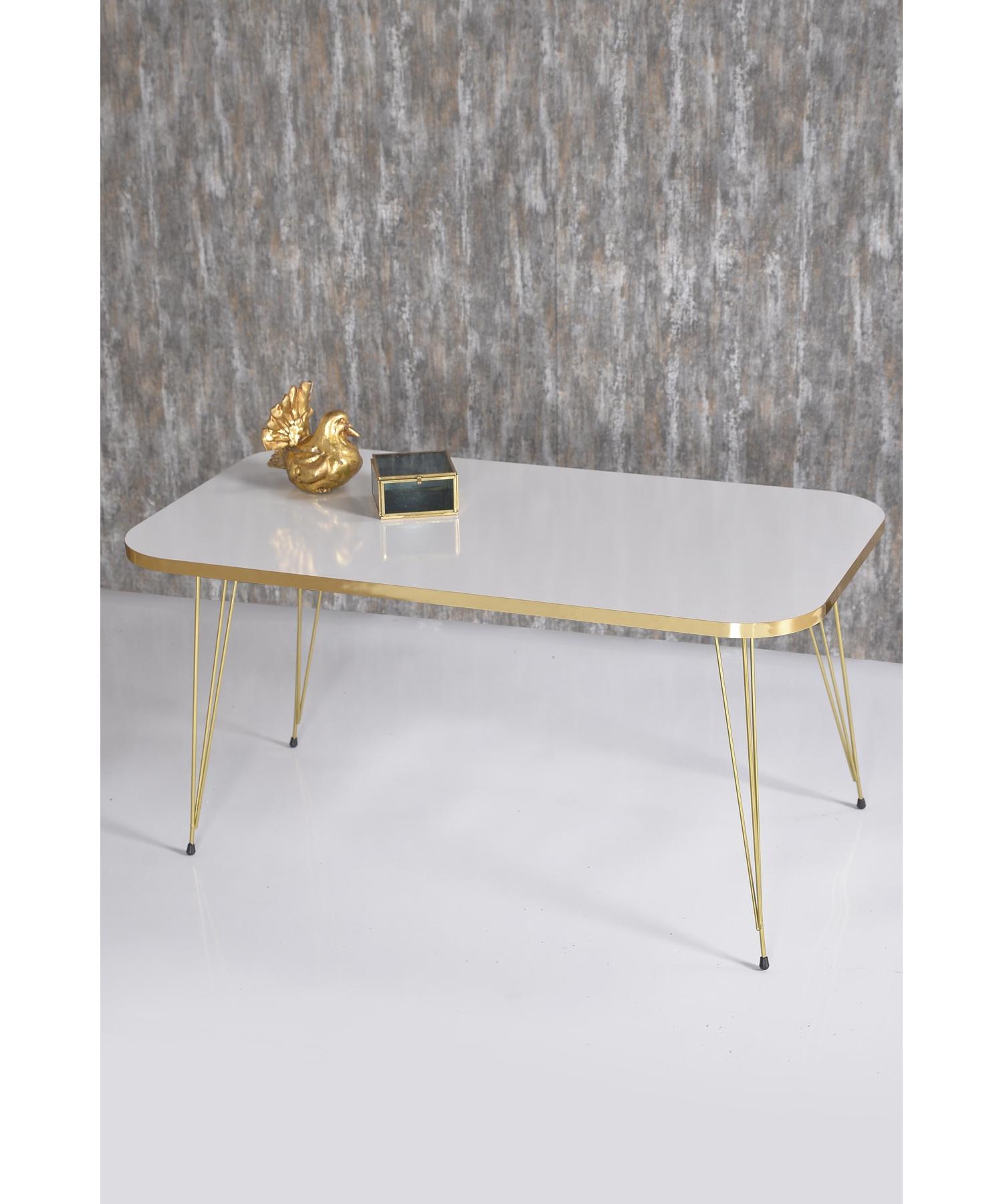 

Center Table Kr Gold White Wire