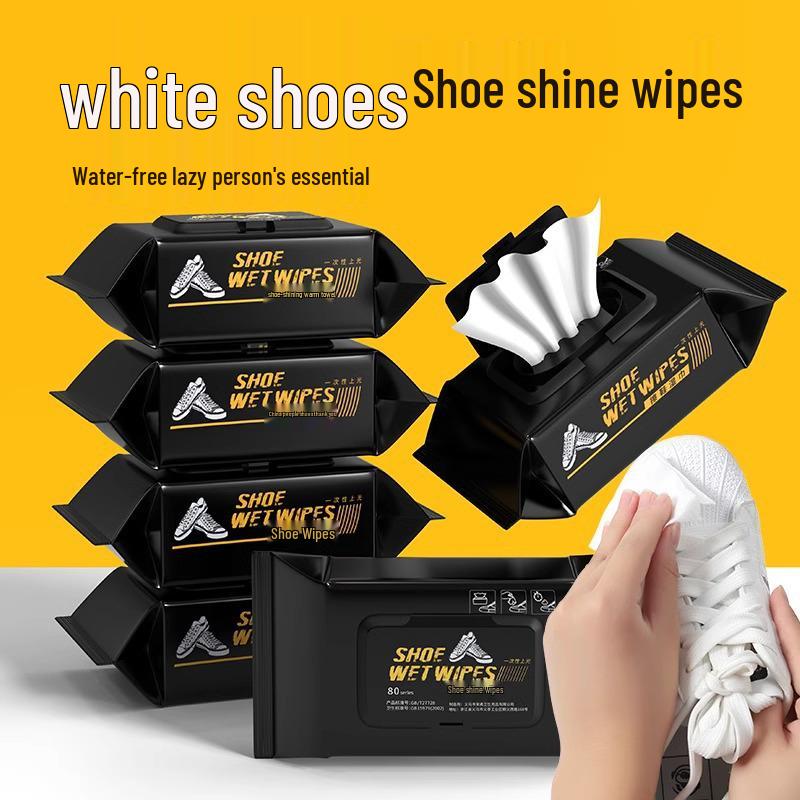 Sneaker & Shoe Cleaning Wipes - Portable Stain Remover for White Shoes