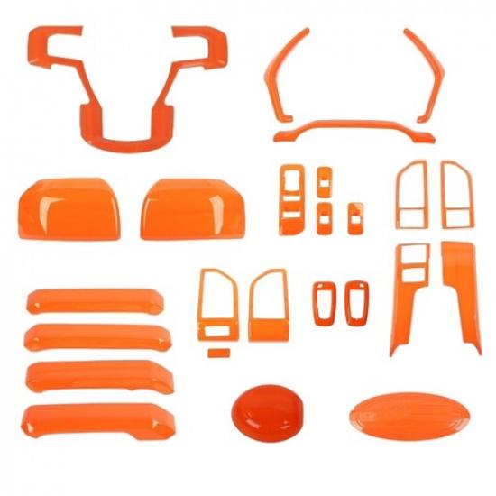 Orange Car Exterior Interior Full Trim Covers for Ford F150 15-20 Accessories