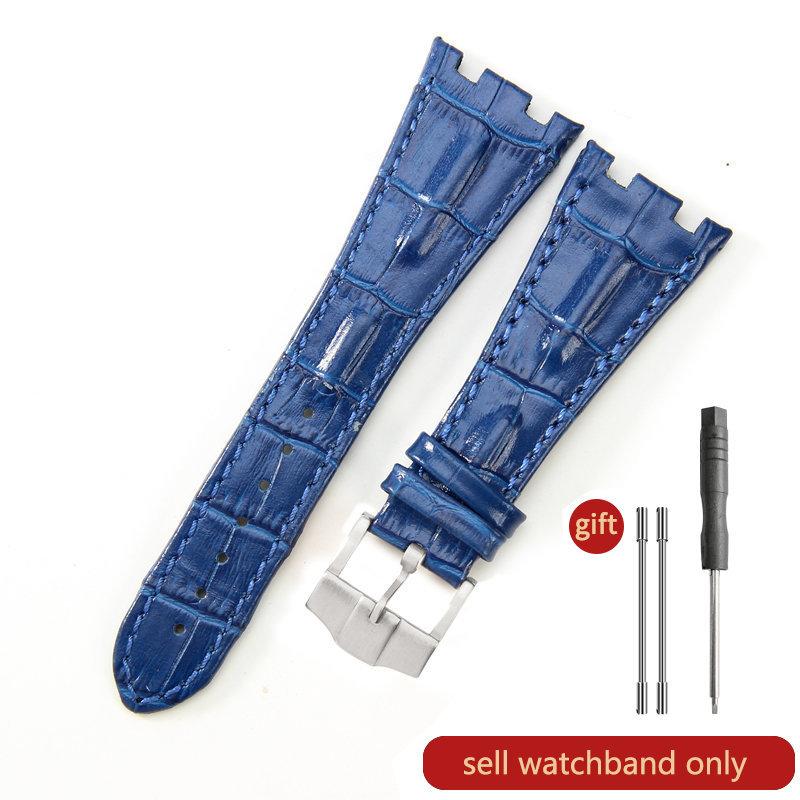 Cinturino Orologio in Pelle di Mucca Primo Strato per AP Aibi 15703 26471 26474 Serie Royal Oak Offshore 28mm Accessori Orologio per Uomo CinturinoMN