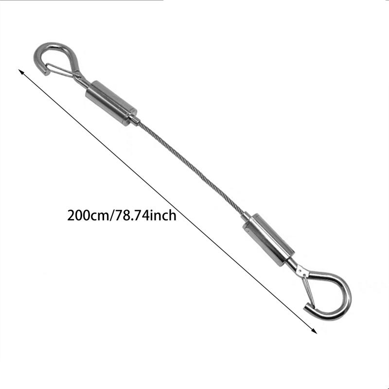 1Pcs Ceiling Hanger Steel Wire Rope Lock Billboard Installation Connecting Hook Suspension Connector Agraffe Multiple Styles