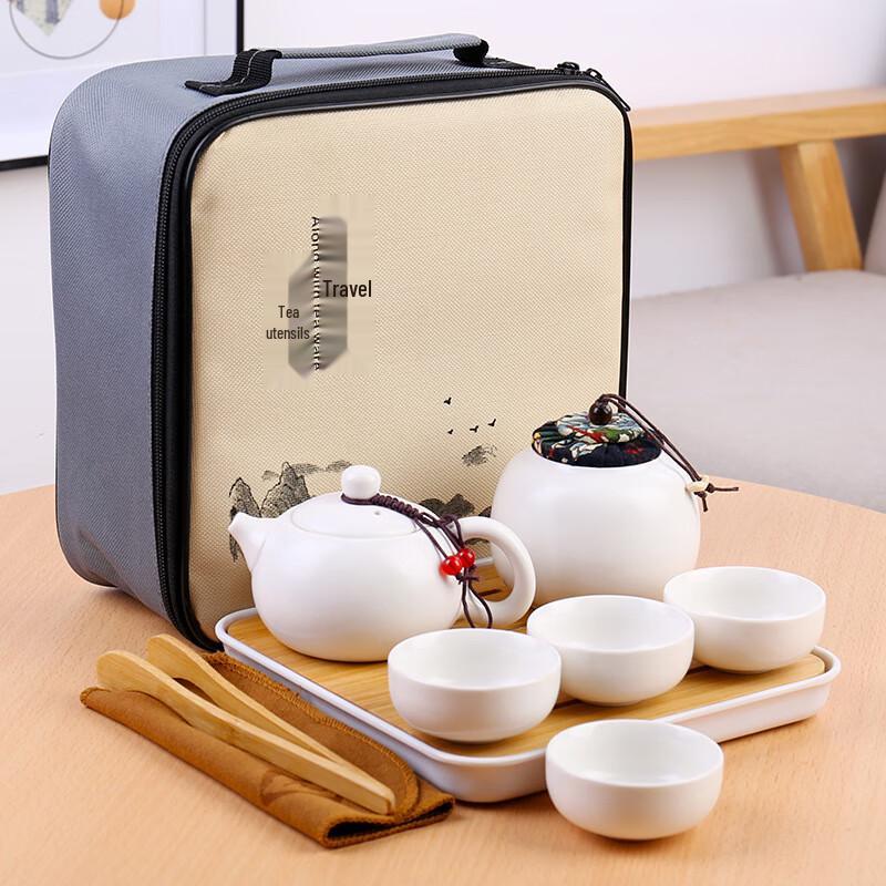 Dehua Ceramic Travel Tea Set