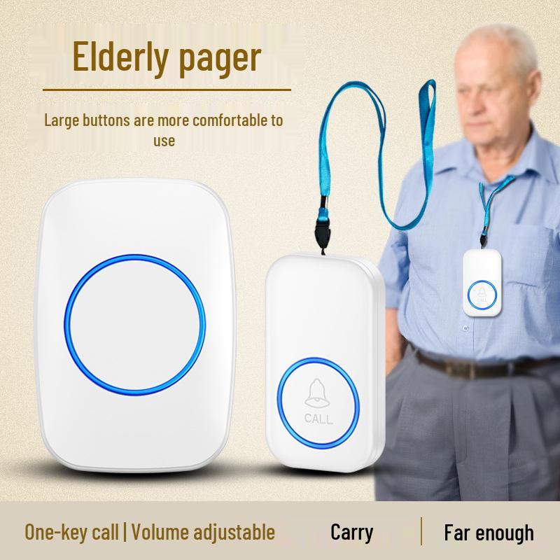 Wireless Emergency Call Button for Seniors & Caregivers - Long-Range, One-Touch Assistance