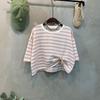 C S In The Room 1 + 1 Tono STripe Crop T ShirT 4 ColorS
