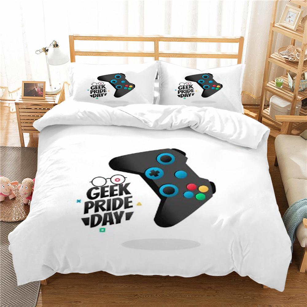 Home Textiles Bed Quilt Cover Bedding Set 3D Gamer Duvet Cover Comfortable Bedclothes Microfiber Quilt Cover