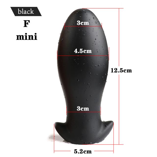 Soft Egg Butt Plug Big Anal Plug Silicone Anal Vaginal Dildo Plug Ball Prostate Anus Expander Erotic Anal Sex Toys For Woman Men
