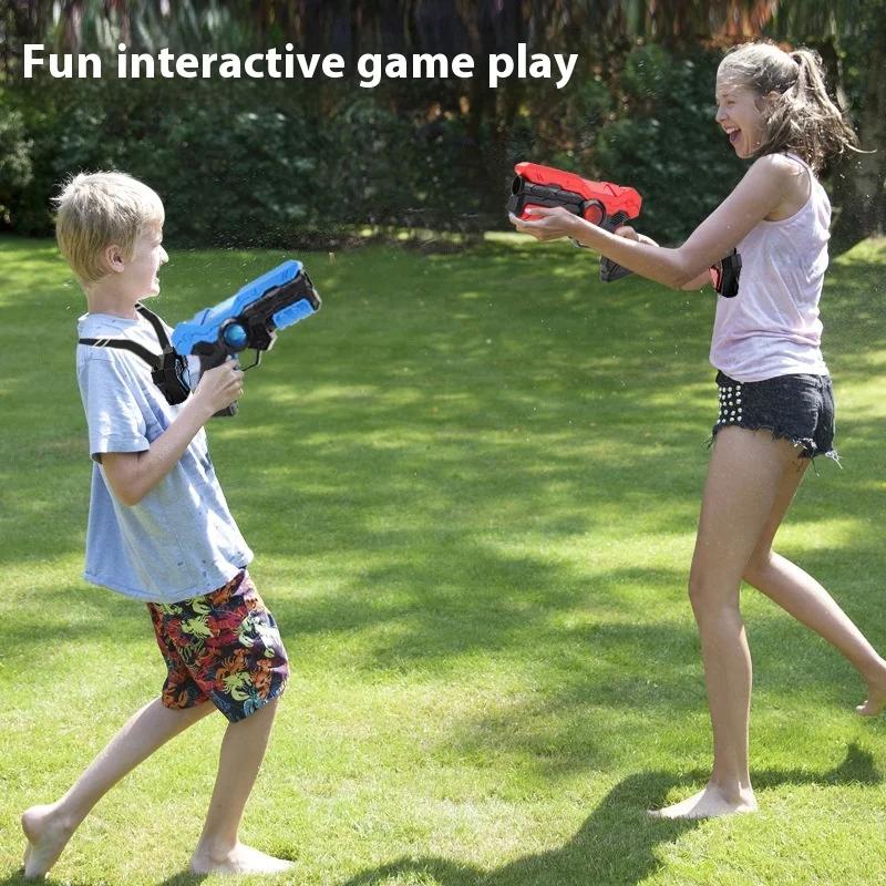 Outdoor Toy Gun Laser Induction Battle Gun Sound Light Fights Toy Gun Children's Parent-Child Interaction Birthday Gift for Kids