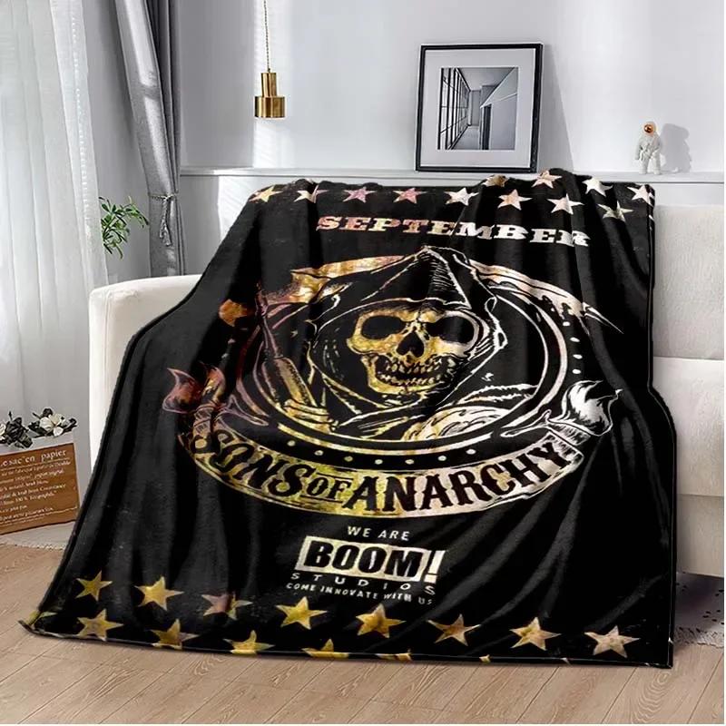Jax Teller SONS OF ANARCHY Charlie Hunnam Throw Blanket Shawl Cloak Bedroom Living Room Sofa Couverture Chaude Manta Caliente