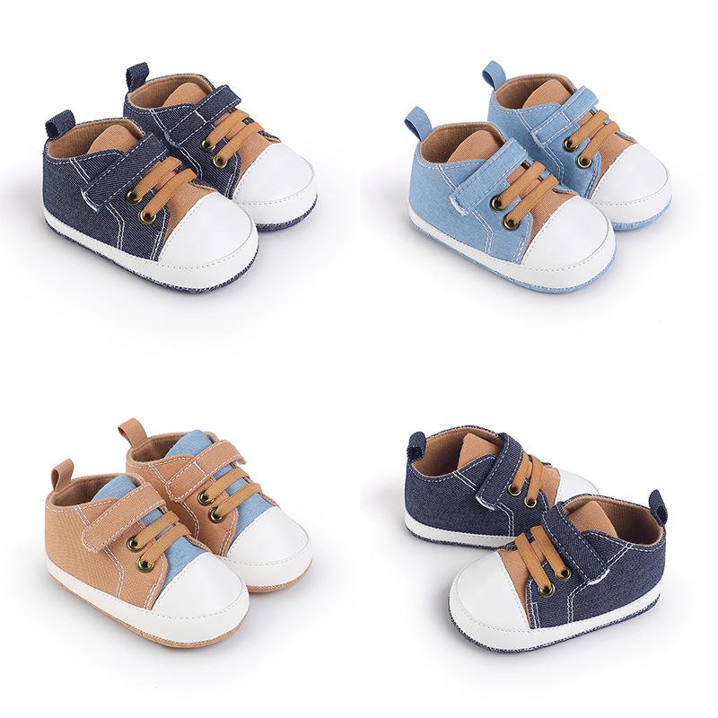 Unisex Baby Soft Sole Canvas Shoes for 0-12 Months - Perfect for Spring & Autumn Walking