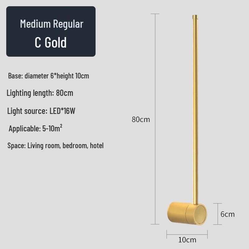 Creative Minimalist LED Wall Light for Hallway, Bedroom, Living Room, Study, and Staircase