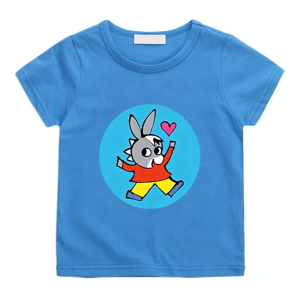 T-shirt per Bambini Cartone Animato Trotro Stampa Anime T-Shirt 2-12A Manica Corta Carina Ragazzi Ragazze Quotidiana Casual Toddler Estate