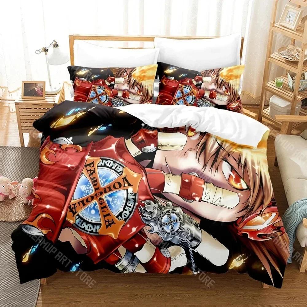 3D-Druck Anime HITMAN REBORN Bettwäsche-Set Jungen Mädchen Twin Queen-Size-Bettbezug Kissenbezug Bett Kinder Erwachsene Heimtextilien