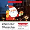 Santa Claus Wall Stickers: Cute Cartoon Christmas Decorations for Windows and Shop Layouts