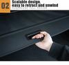1PC Fit For Rivian R1S 2022-2024 Rear Retractable Trunk Cargo Cover Shade Shield Accessories Black