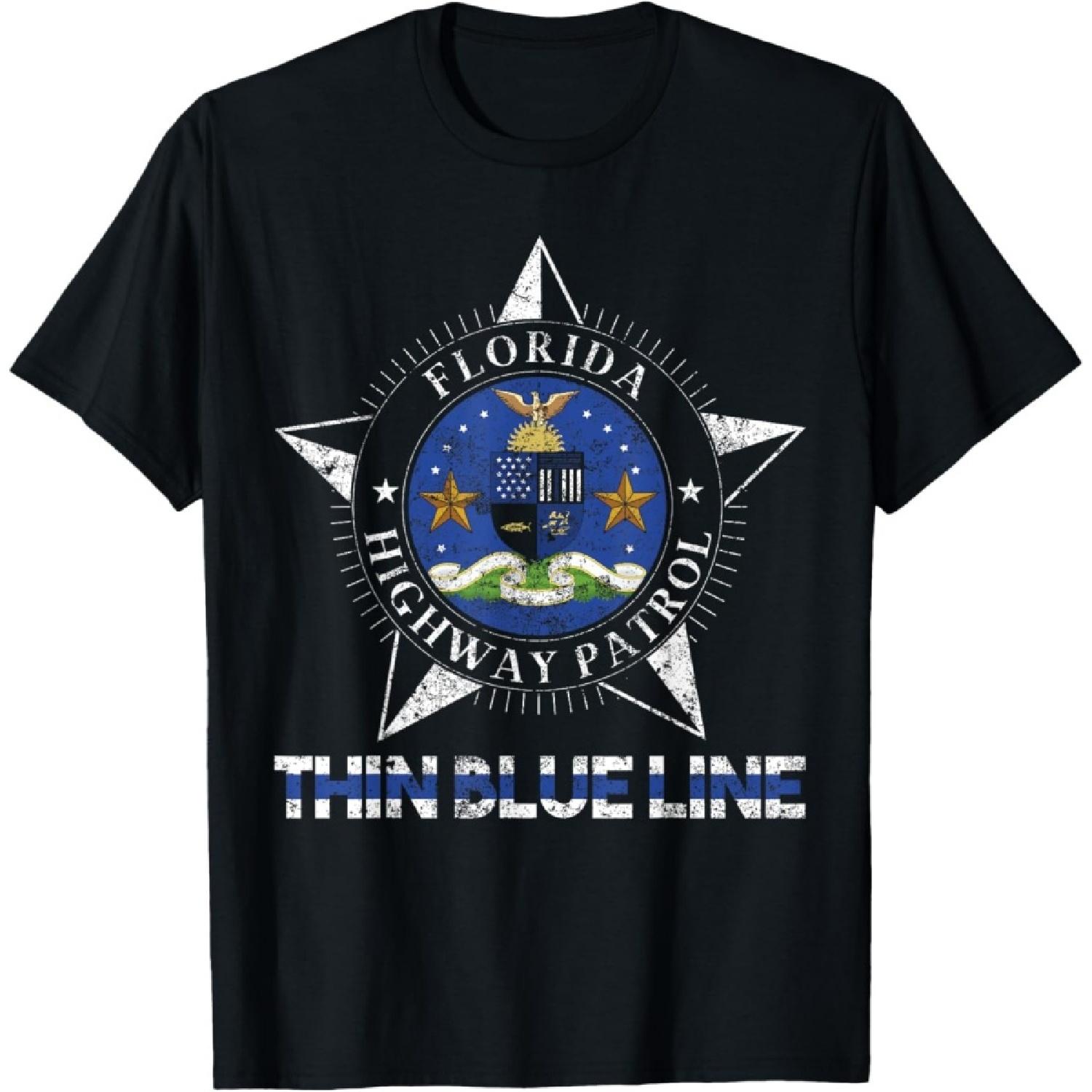 Florida Highway Patrol Shirt State Trooper Florida Shirt T-Shirt S чёрный