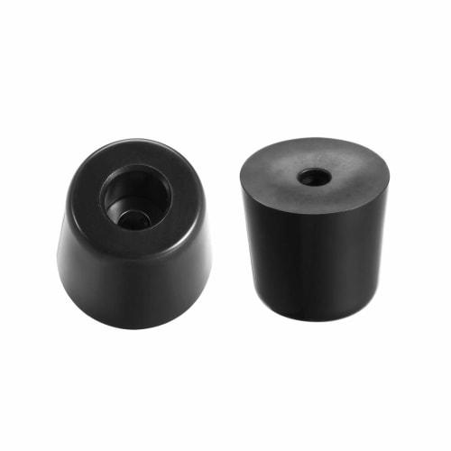 uxcell Rubber Bumper Pads for Furniture Legs, Black, D31x24xH22mm, Pack of 12