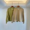 New product, hemp slightly transparent fashion casual versatile jacket lapel zipper small jacket short top