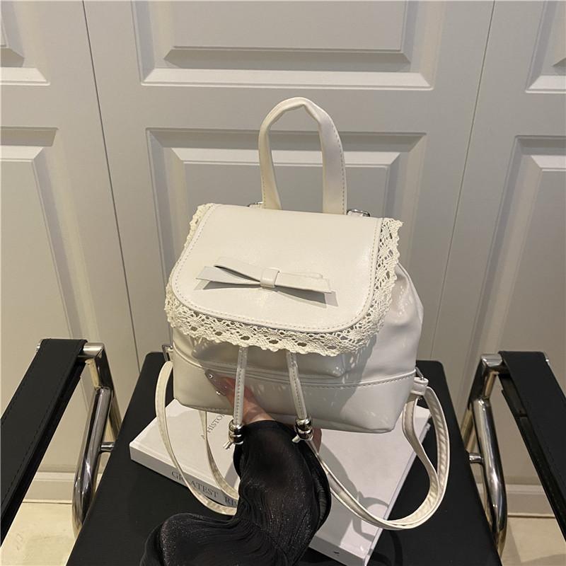 Student bag women's 2025 summer Korean version of the new ins trendy fashion backpack sense niche ballet style women's bag