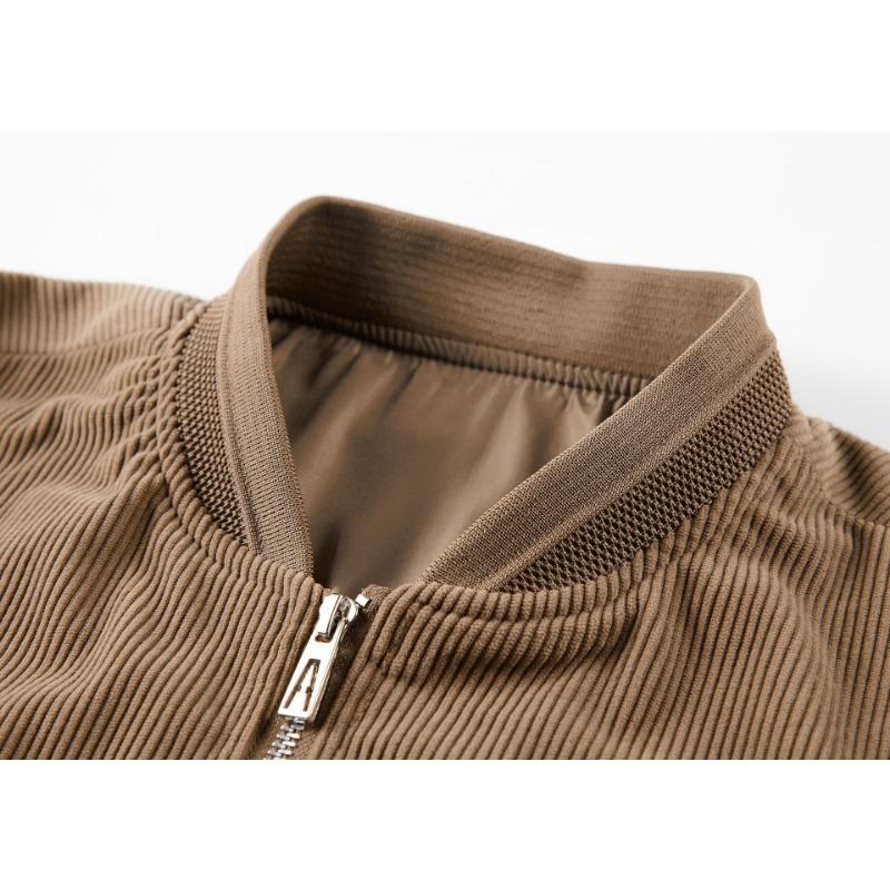Spring and Autumn Jacket Men's Loose Large Size Top Tooling Flying Baseball Suit Vintage Corduroy Fashion Jacket