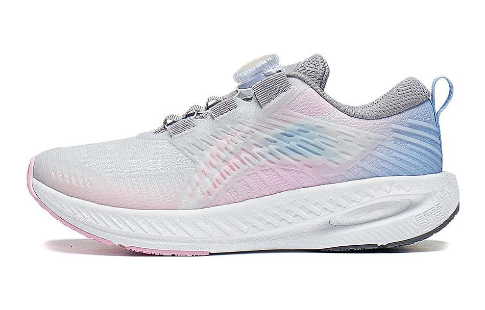 Li Ning YOUNG Kunpeng V2 Нескользящие Детские Беговые Кроссовки Антарктический Серый Персиково-Розовый Унисекс YKFT072-8 35
