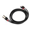 1 4in Dual RCA to Dual TS Cable 4.9ft 6.35mm 2 RCA Port to 2 TS Port Cable Stereo Interconnect Cord