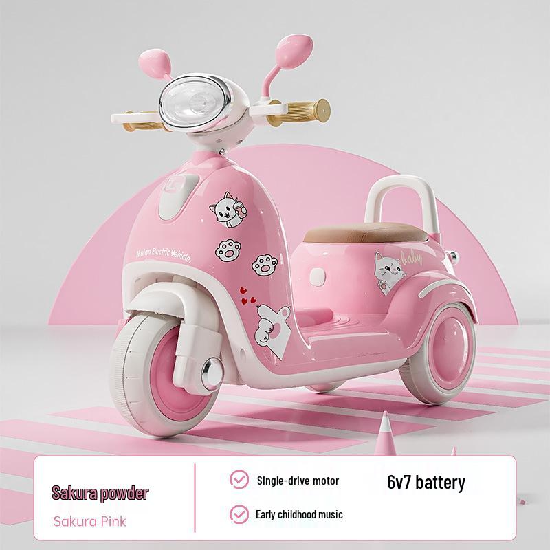 Children's Electric Ride-On Tricycle: Battery-Powered Motorcycle Toy with Remote Control for Boys and Girls