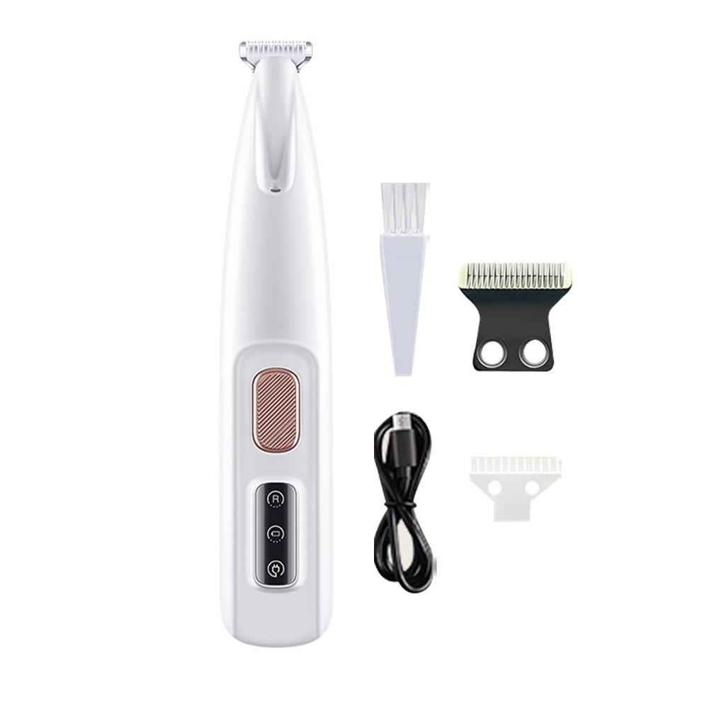 Dog Paw Trimmer with LED Light Pet Shaver 18mm Widen Blade Dog Clippers Cordless for Dogs Cats Trimming Paws Eyes Ears Face Rump