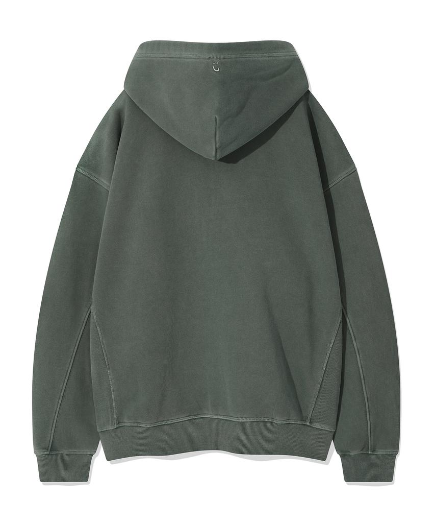 Wacky Willy Pigment Zip-Up Hoodie Green