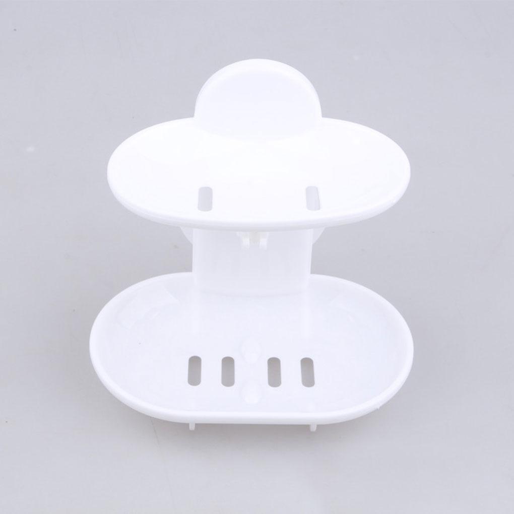 Home Bathroom Shower Soap Dish Box Holder Suction Cup Holder Case Container