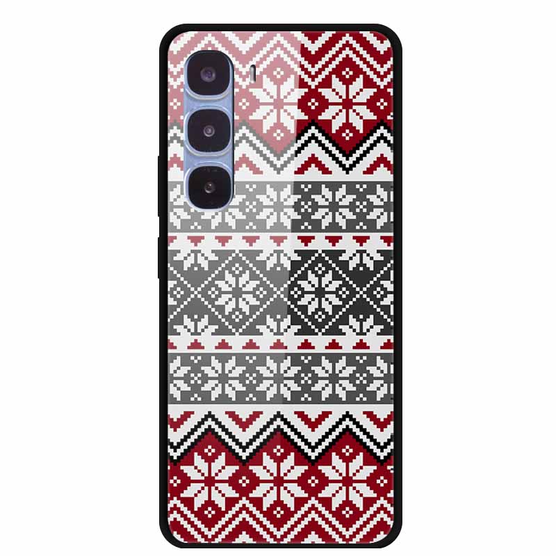 Funda de Lujo Para Infinix Hot 60 Pro X6885 Cubierta de Cristal Templado para Fundas de Teléfono Infinix Hot 60 Pro Animales de Moda Protectora Funda