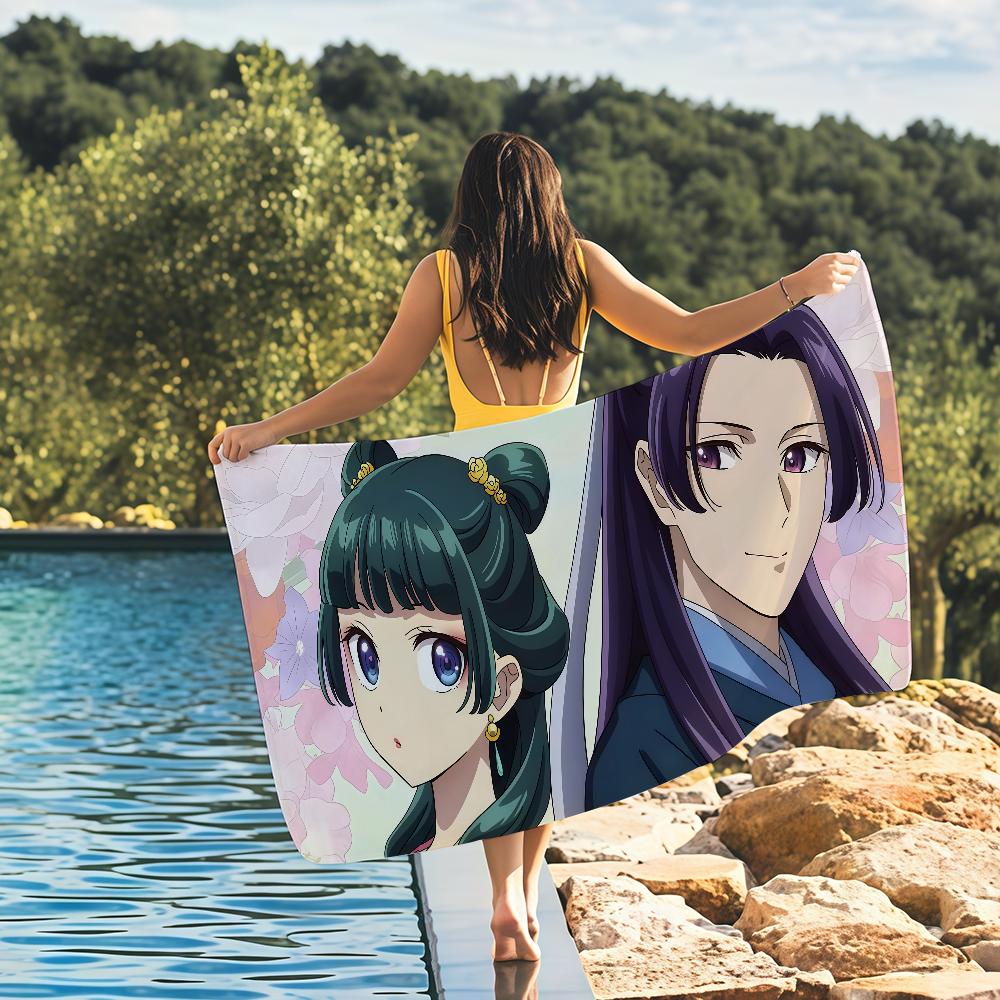 

Anime the A-Apothecary D-Diaries Cute Maomao Quick Drying Beach Towels Are Suitable For Swimming Pools Camping Yoga And The Gym W40*H60(CM)