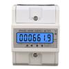 Digital Energy Meter 3 Phase 4 Wire KWh Electricity Wattmeter DIN Rail Backlight LCD Display 3x127 220VAC 10‑100A
