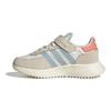 adidas Originals Retropy F2 Fabric Comfortable Sports Durable Low-Top Running Shoes Kids Sneakers White IG0753