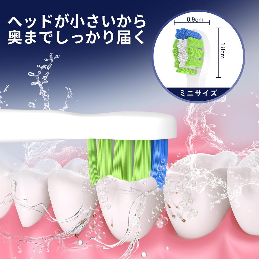 Size 2025 Improved Dealswin Replacement Brush Heads for Philips Sonicare Electric Compatible with DiamondClean Mini Compact White Plus and Other