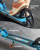 Kick Scooter for Kids Ages 8+, Teens & Adults, 2-Wheel Toddler Scooter with Adjustable Height Handlebar, Wide Anti-Slip Deck, Foldable Lightweight for