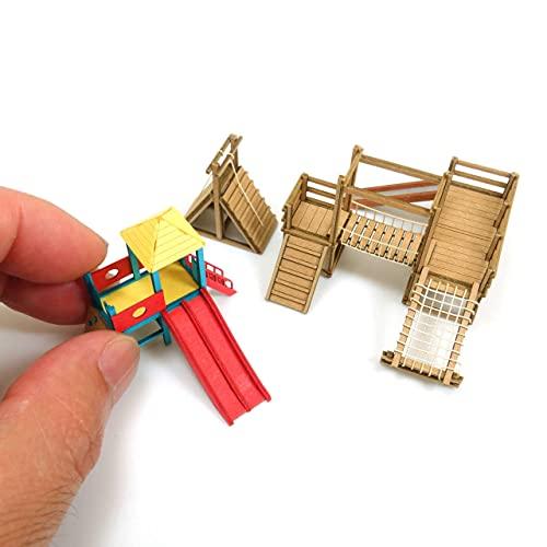Sankei Nostalgic Diorama Series 1/150 Athletic Playground Equipment Papercraft MP03-111