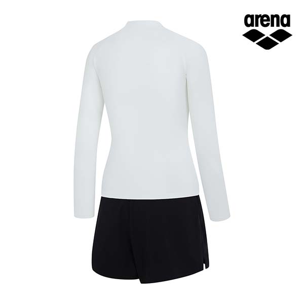 Alena Initial Leisure Zip-Up Rash Guard Set A4Bl1Ps02Wht