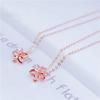 Exquisite Russian 585 Purple Gold Hollow Flower Earrings, Exquisite Versatile Fashion Rose Gold Plated Colored Gold Earrings