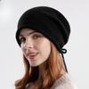 Autumn and Winter Thin Knitted Pile Heap Cap Warm Hat