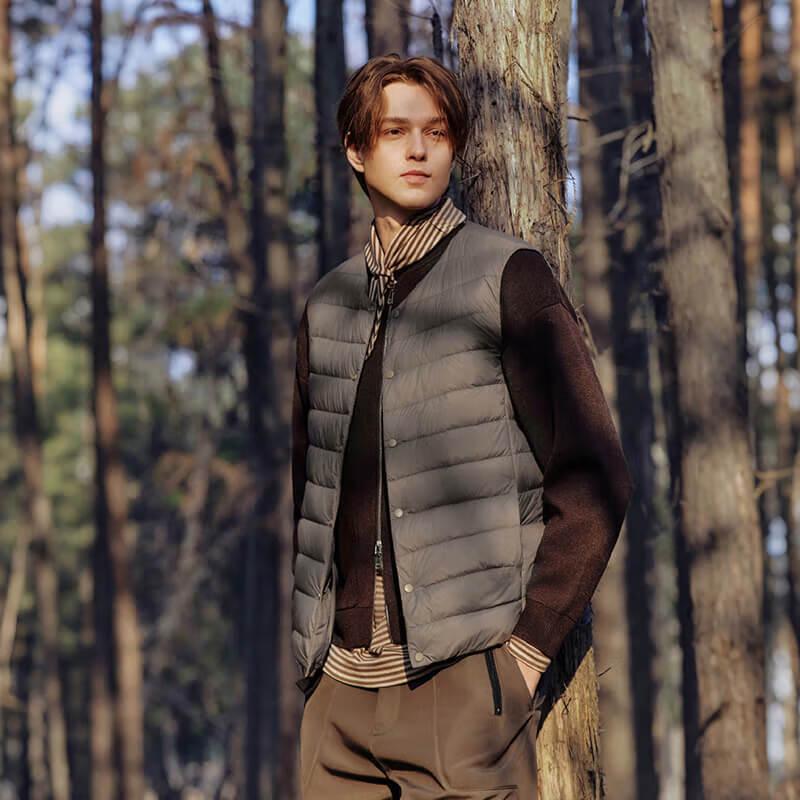 Tambor Men's Collarless Warm Down Vest