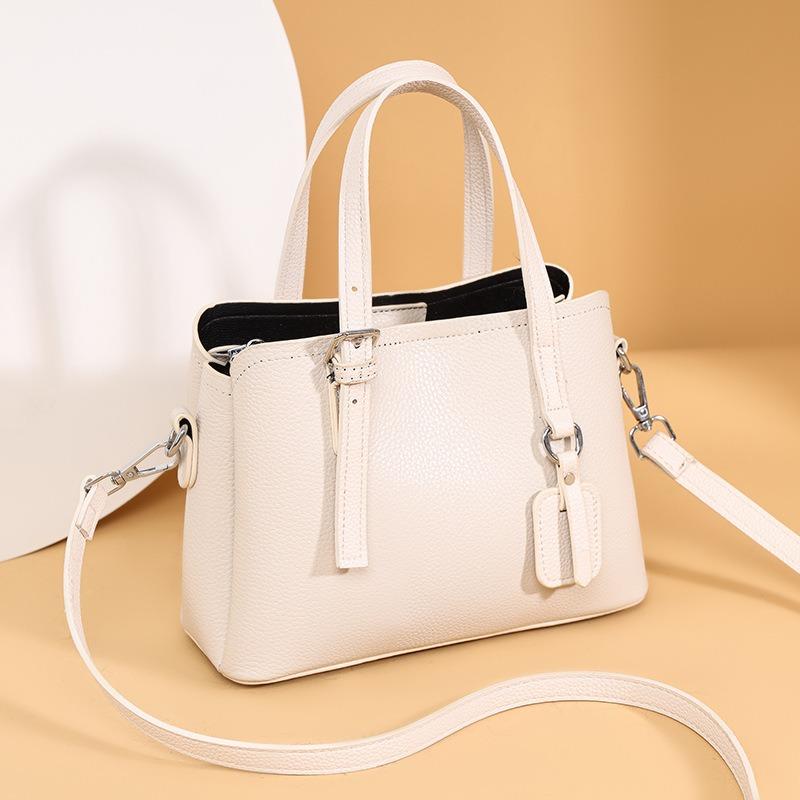 First layer cowhide handbag commuter bag women's new high-end messenger bag mother bag women's bag