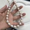 Natural Champagne Pink Baroque Freshwater Pearl Strand 36cm 10-11mm Irregular Loose Pearls for DIY Jewelry Making Bracelet Necklace Crafts Supplies