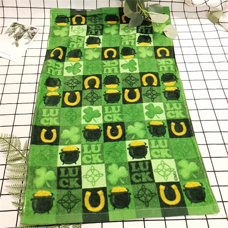 1Pc 39x64cm Halloween Series Pumpkin Skull Printed Cotton Cleaning Cloth Kitchen Hand Tea Towel Party Gift