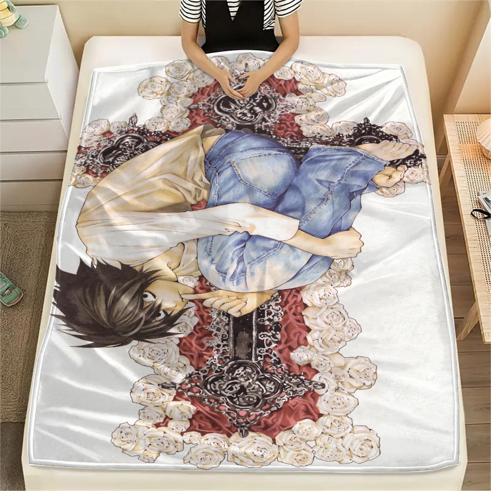 1Pc Cartoon Print Flannel Blanket, High Quality Comfortable for All Seasons, Home Decor, Warmth and Comfort, Perfect for Christmas Birthday Gift