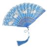 with Tassel Chinese Style Fan Flower Carving Dance Hand Fan  Home Decoration