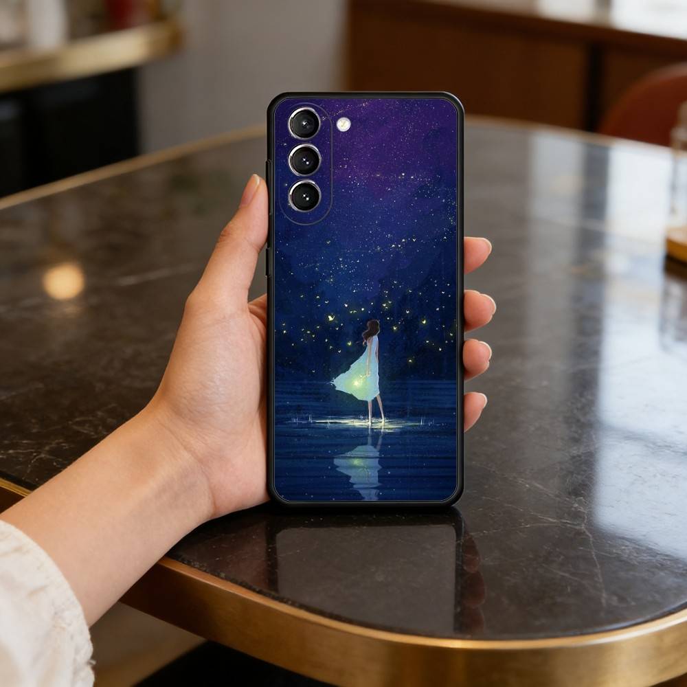 Night Water Dream Art Case for Samsung Galaxy S21 S25 FE S24 S23 Ultra S20 S9 S22 Plus S10 TPU Cover