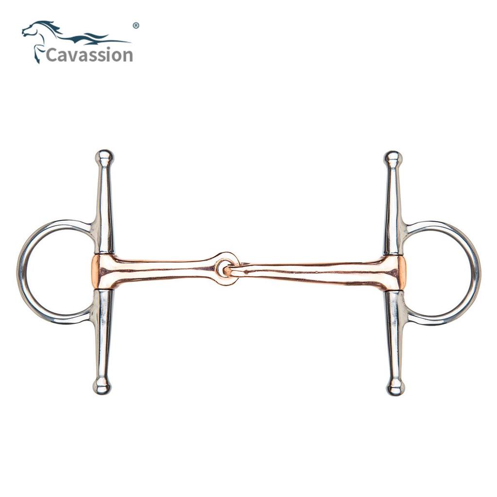 Cavassion H-típusú réz zabla lóhoz - Lovas edzőfelszerelés