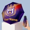 Anderlecht FC Manual Five Fold 8 Rib Umbrella Support Custom Text, Lightweight Travel Umbrella