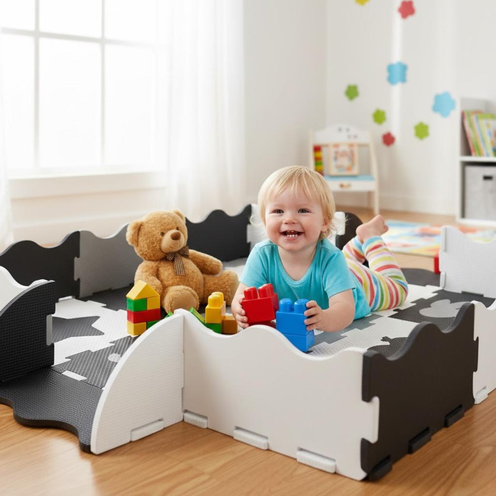 Puzzle mat foam thick educational for children on the floor puzzle 31 x 31cm